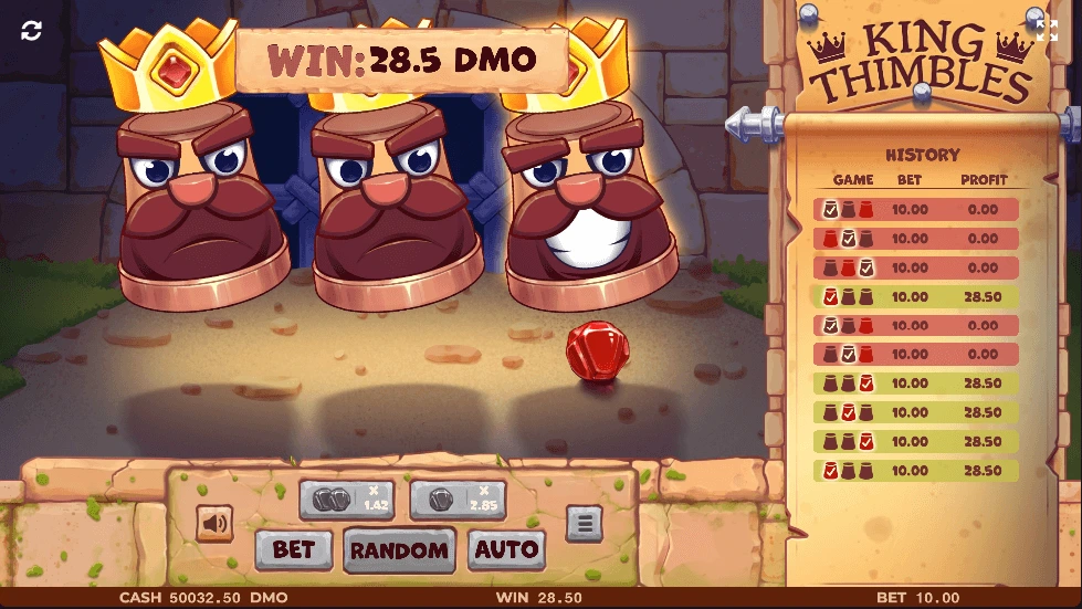 king thimbles slot